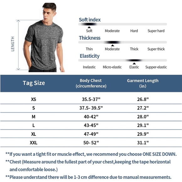 NWT Quick Dry Workout Running Gym Sport Exercise Tee Moisture Wicking XL - Picture 4 of 6